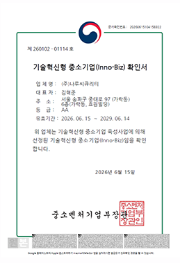 Certificate of Inno-Biz
